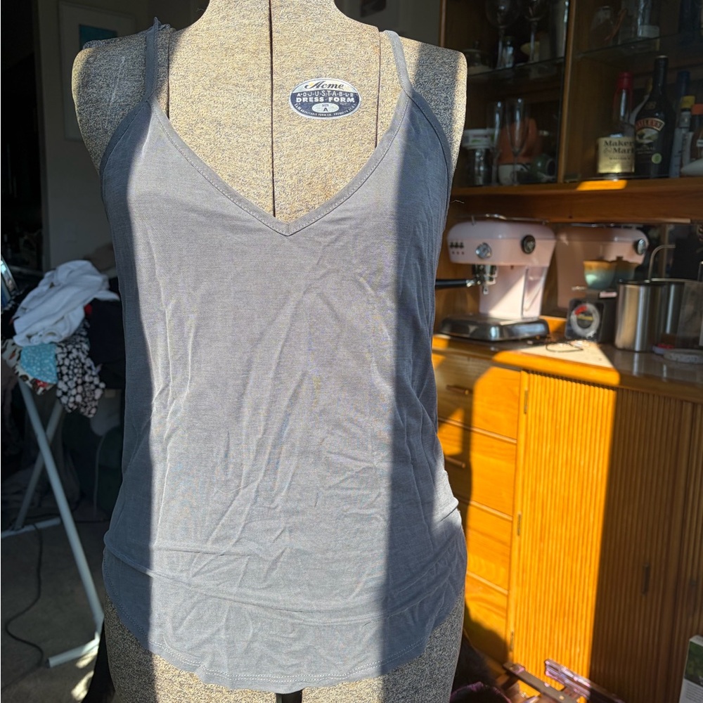 Zara Charcoal V-Neck Camisole